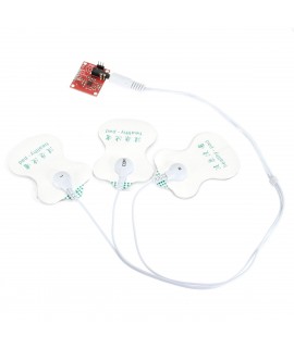 ماژول سنسور ECG- تشخیص ضربان قلب AD8232 به همراه الکترود