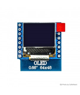 ماژول نمایشگر OLED تک رنگ 0.66 اینچ با رابط I2C