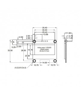 ماژول OLED آبی رنگ 1.3 اینچ با رزولیشن 128x64 و رابط I2C