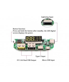 ماژول پاوربانک فست به همراه نمایشگر مدل H961-U