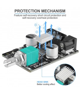 ماژول آمپلی فایر 2x50w بلوتوثی ZK-502L