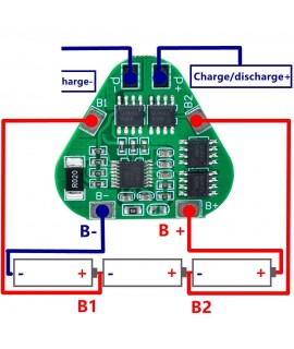 ماژول محافظ شارژ باتری لیتیومی 3 سل 6 تا 8 آمپر