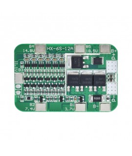 ماژول شارژ و دشارژ باتری لیتیومی ۶ سل ۱۲ آمپر مدل HX-6S-12A