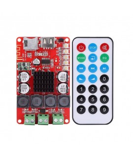 ماژول آمپلی فایر 2X50W بلوتوث دار HW-645 به همراه ریموت کنترل