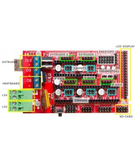 برد کنترلر پرینتر سه بعدی - RAMPS ورژن 1.4