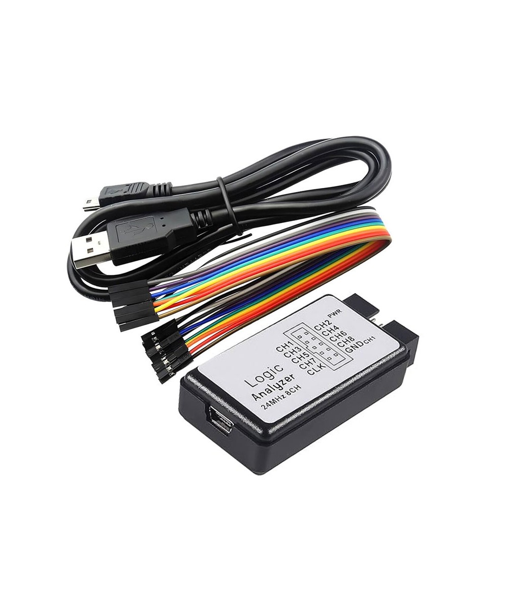 لاجیک آنالایزر USB به همراه بافر 24M 8CH