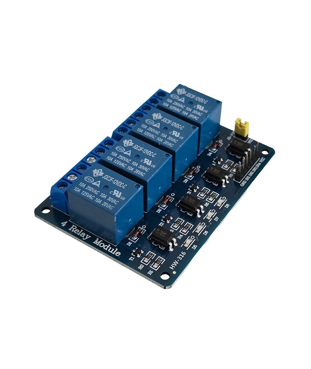 ماژول رله 12 ولت چهار کانال