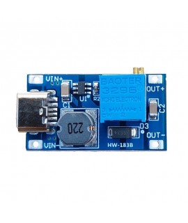 ماژول افزاینده DC-DC با ورودی Type-C با چیپ MT3608