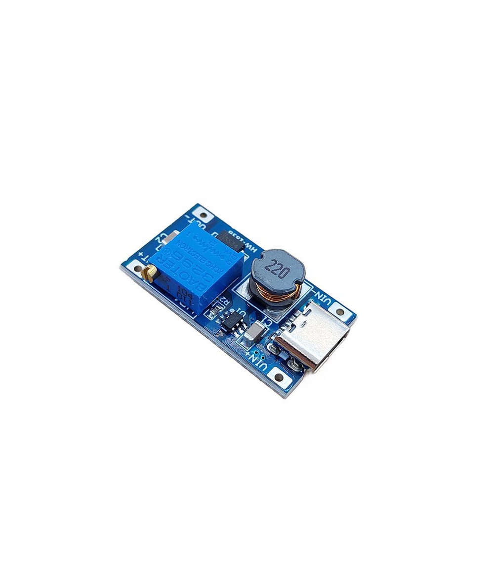 ماژول افزاینده DC-DC با ورودی Type-C با چیپ MT3608