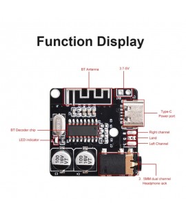 ماژول بلوتوث صوتی XY-BT-MINI VHM-314 با پورت Type-C USB